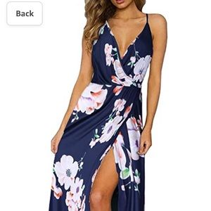 ININ Maxi Dress Navy Floral